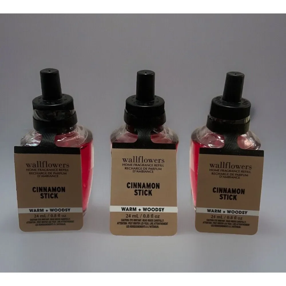 Bath & Body Works Cinnamon Stick Warm‎ Woodsy - 3 Wallflower Plug In Refills - Picture 2 of 9